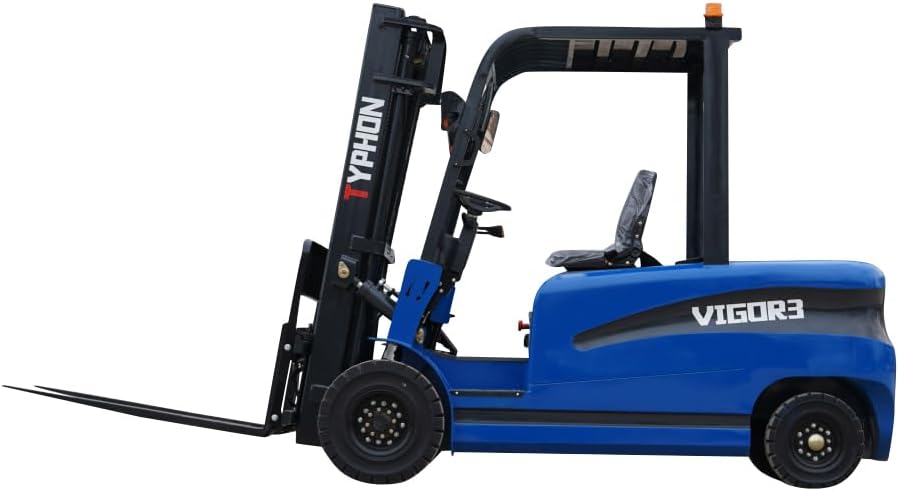 2025 TYPHON Vigor 3.0 Blue Electric Forklift 3 Ton Lifter Lift Truck Jitney Hi-Lo