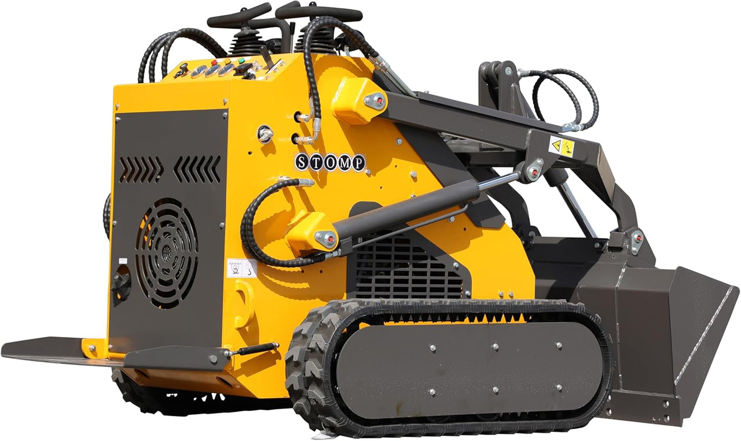 TYPHON STOMP 2,000lbs Mini Skid Steer 23HP Gas EPA Engine USA for digging, bull-dozing, drilling, augering, trenching, trench-grinding