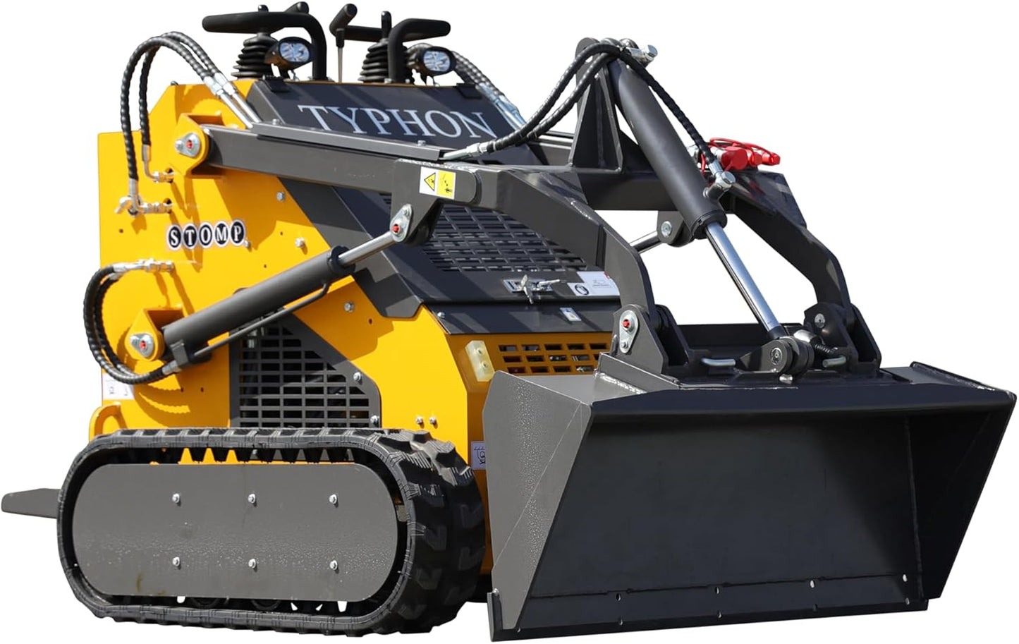 TYPHON STOMP 2,000lbs Mini Skid Steer 23HP Gas EPA Engine USA for digging, bull-dozing, drilling, augering, trenching, trench-grinding