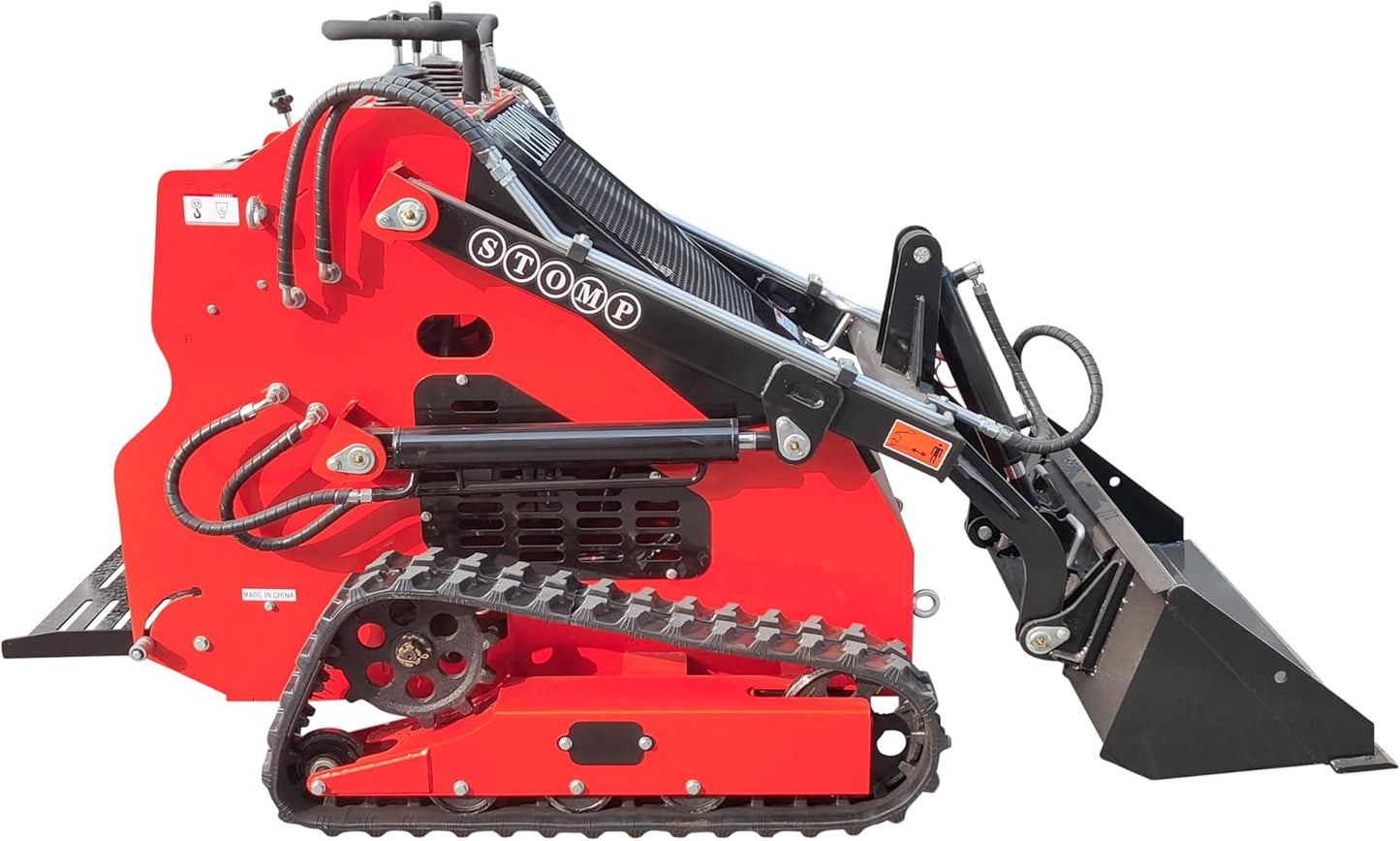 TYPHON STOMP 1,760lbs Mini Skid Steer 13.5hp Gas EPA Engine Great for Digging, Levelling, Forklift and Construction