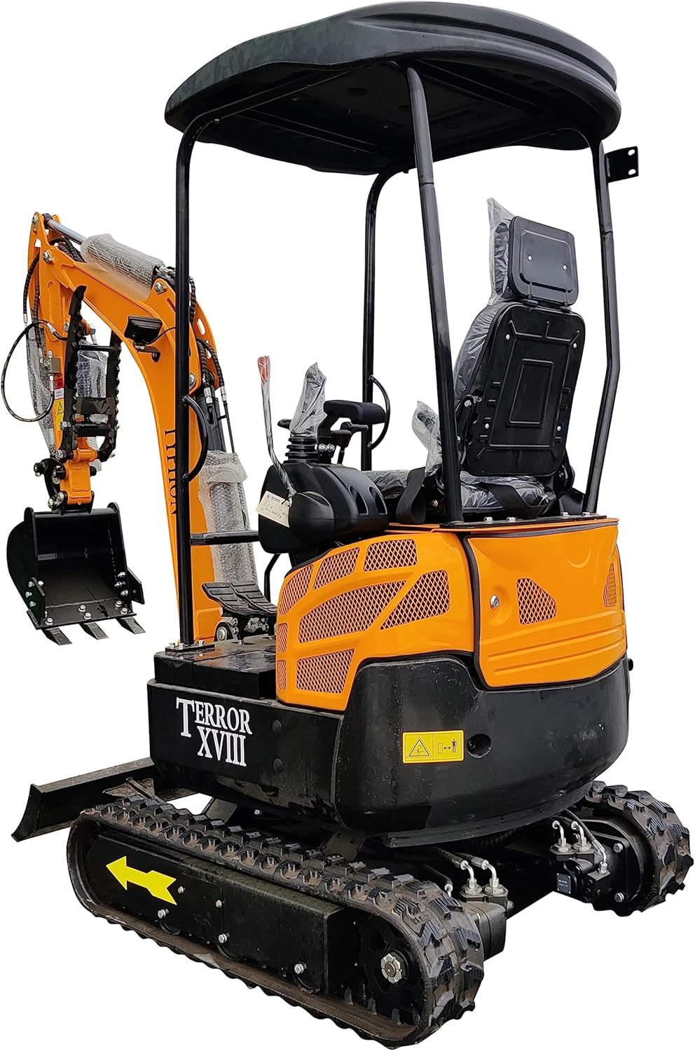 4,000 lbs TERROR XVIII Mini Excavator, EPA certified USA KUBOTA D902 Diesel Engine Machine for Garden, Farms, Parks, Roads – Ideal for Digging, Drilling, Bull-Dozing