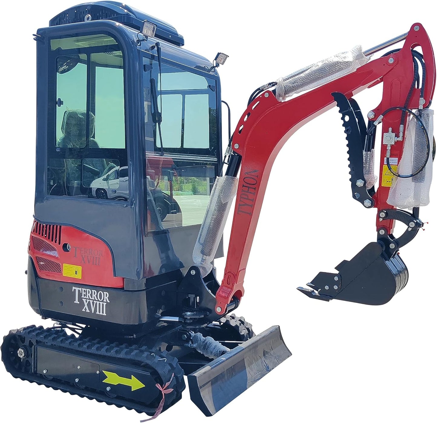 2 Ton TERROR XVIII Heater Aircon Cabin Mini Excavator, EPA certified USA KUBOTA D902 Diesel Machine for Garden, Farms, Parks, Roads – Ideal for Digging, Drilling, Bull-Dozing
