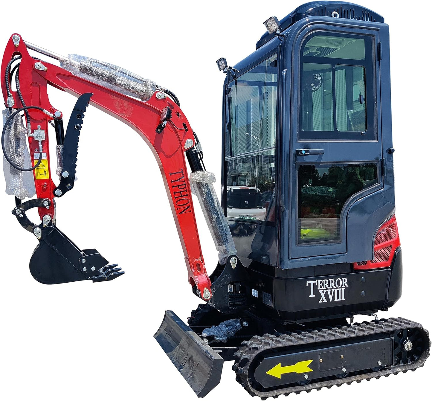 2 Ton TERROR XVIII Heater Aircon Cabin Mini Excavator, EPA certified USA KUBOTA D902 Diesel Machine for Garden, Farms, Parks, Roads – Ideal for Digging, Drilling, Bull-Dozing