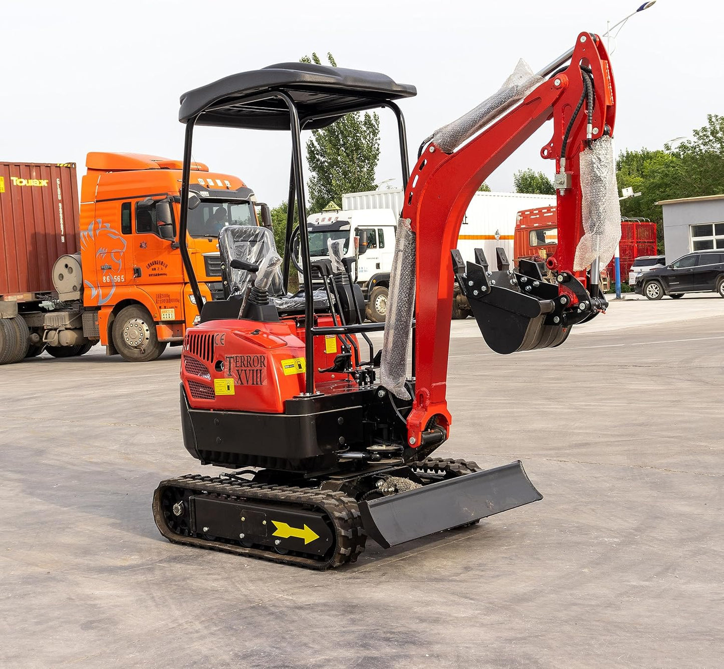 4,000 lbs Terror XVIII Mini Excavator, EPA Certified USA KUBOTA D902 Diesel Machine for Garden, Farms, Parks, Roads – Ideal for Digging, Drilling, Bull-Dozing