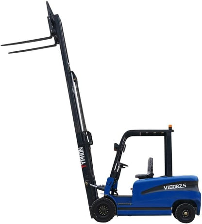 2025 TYPHON Vigor 2.5 Blue Electric Forklift 2.5 Ton Lifter Lift Truck Jitney Hi-Lo