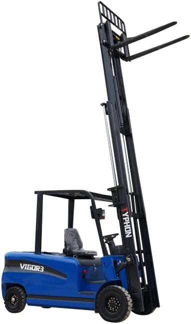 2025 TYPHON Vigor 3.0 Blue Electric Forklift 3 Ton Lifter Lift Truck Jitney Hi-Lo