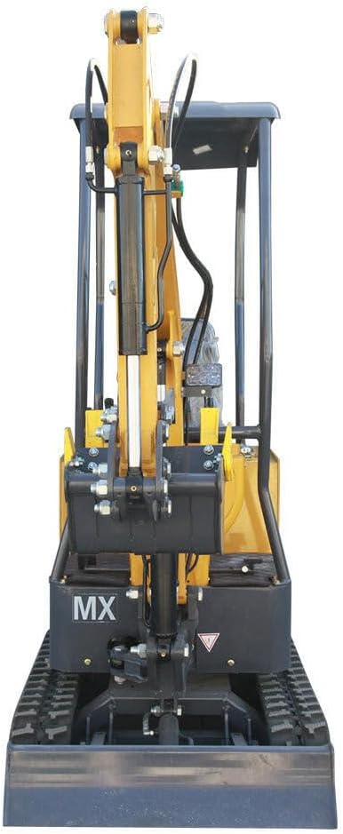 1 Ton, 13.5 HP Gasoline Engine (B&S) Mini Excavator w/Hydraulic Thumb & Side Swing Boom | AGT-DM12-C