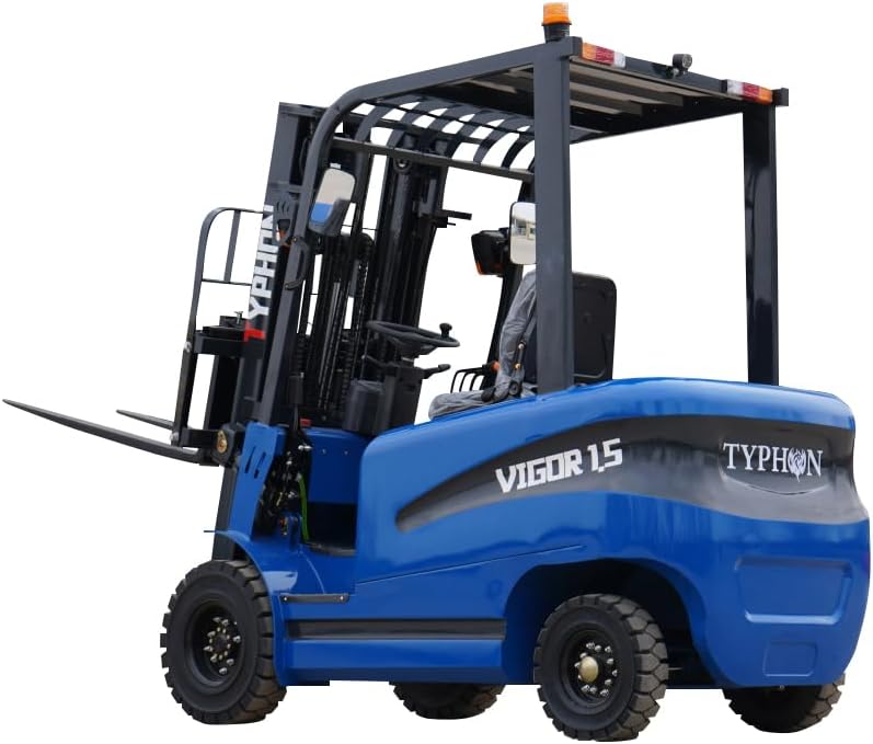 New 2025 TYPHON Vigor 1.5 Blue Electric Forklift 1.5 Ton Lifter Lift Truck Jitney Hi-Lo