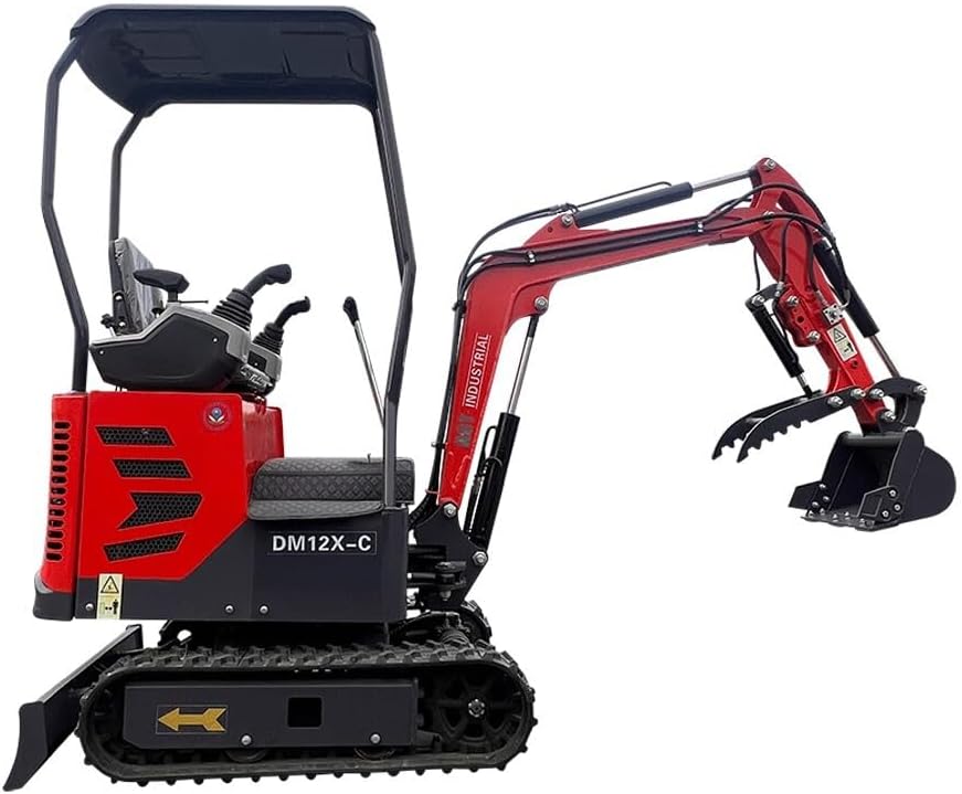 2024 Latest Product 13.5 HP 1 Ton Mini Small Excavator, With Hydraulic Thumb