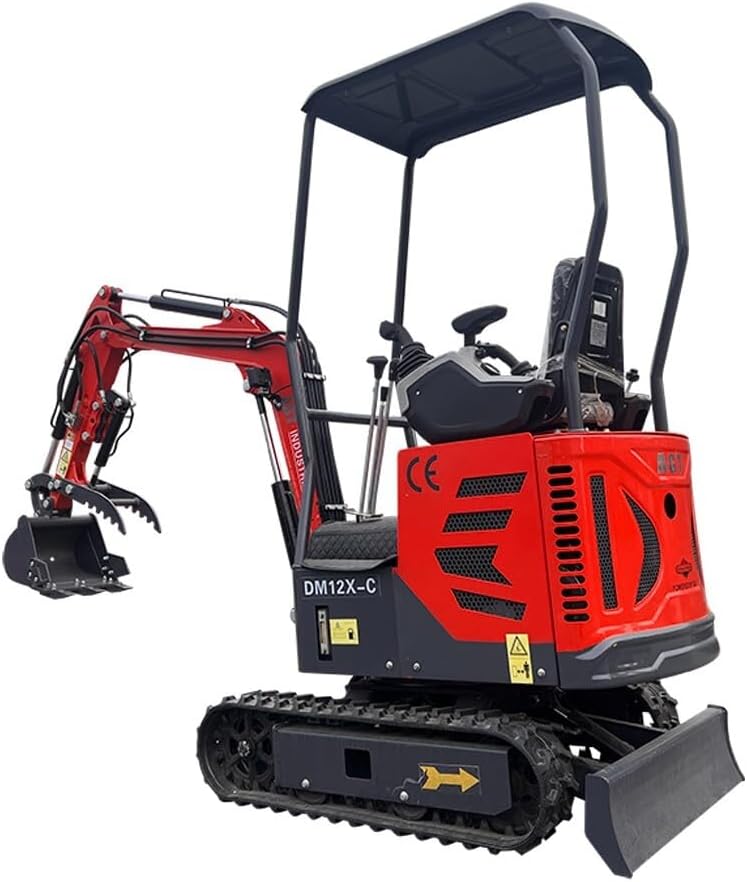 2024 Latest Product 13.5 HP 1 Ton Mini Small Excavator, With Hydraulic Thumb