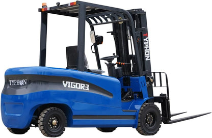 2025 TYPHON Vigor 3.0 Blue Electric Forklift 3 Ton Lifter Lift Truck Jitney Hi-Lo