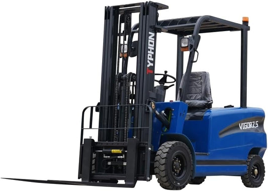 2025 TYPHON Vigor 2.5 Blue Electric Forklift 2.5 Ton Lifter Lift Truck Jitney Hi-Lo