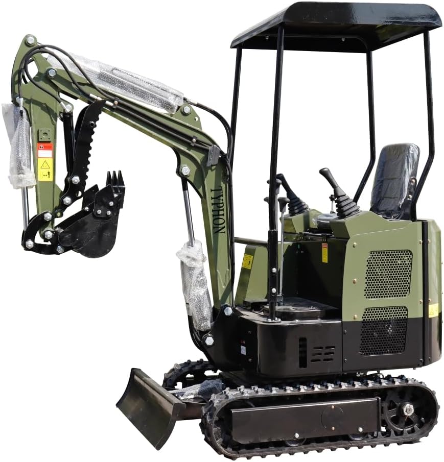 TYPHON TERROR XV STORM Mini Excavator – 1.05 Ton 13.5hp Gas Trench Digger Engine USA