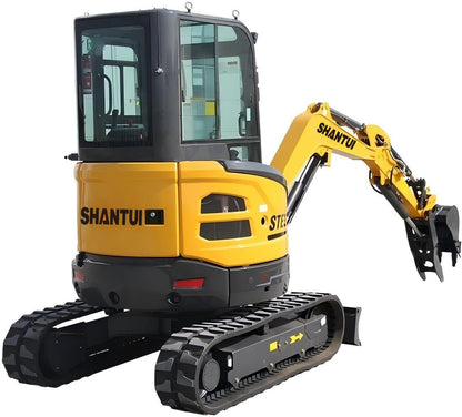 Shantui Mini Excavator 2.8 Ton Digger Tracked Crawler Hydraulic Engine EPA