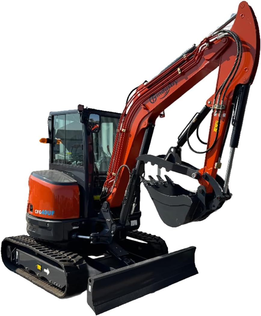4 Ton, Kubota Diesel Engine Mini Excavator w/Hydraulic Thumb & A/C | CFG-40UF