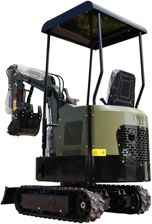 TYPHON TERROR XV STORM Mini Excavator – 1.05 Ton 13.5hp Gas Trench Digger Engine USA