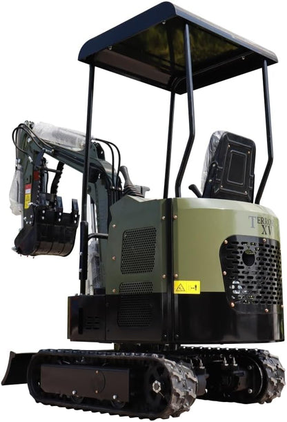TYPHON TERROR XV STORM Mini Excavator – 1.05 Ton 13.5hp Gas Trench Digger Engine USA