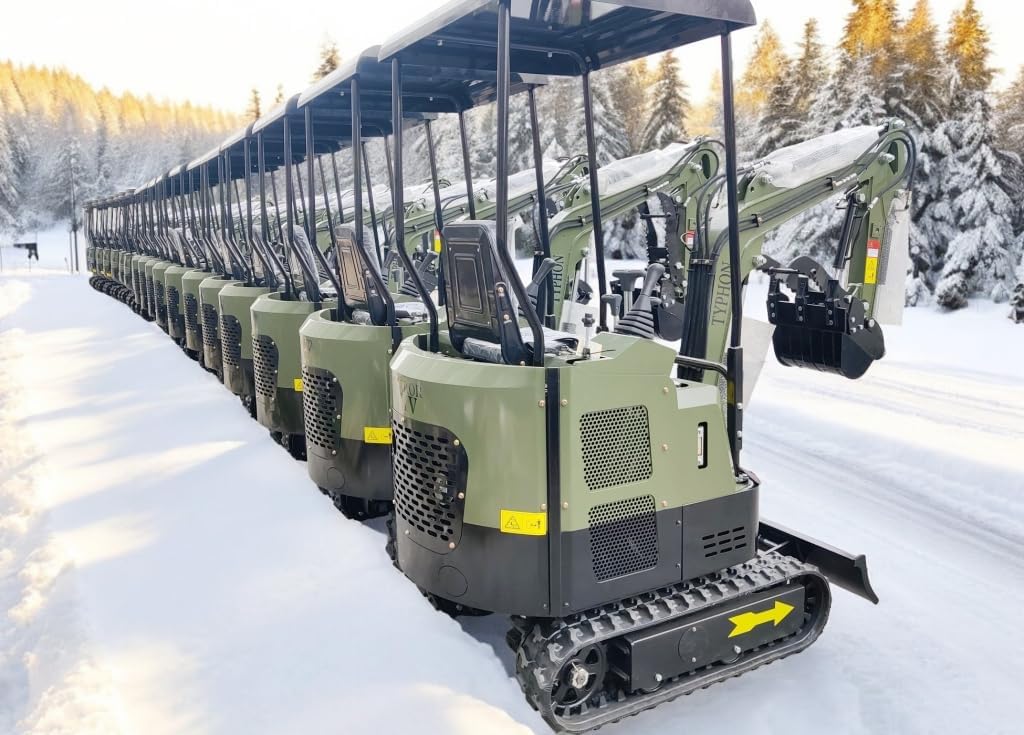 TYPHON TERROR XV STORM Mini Excavator – 1.05 Ton 13.5hp Gas Trench Digger Engine USA