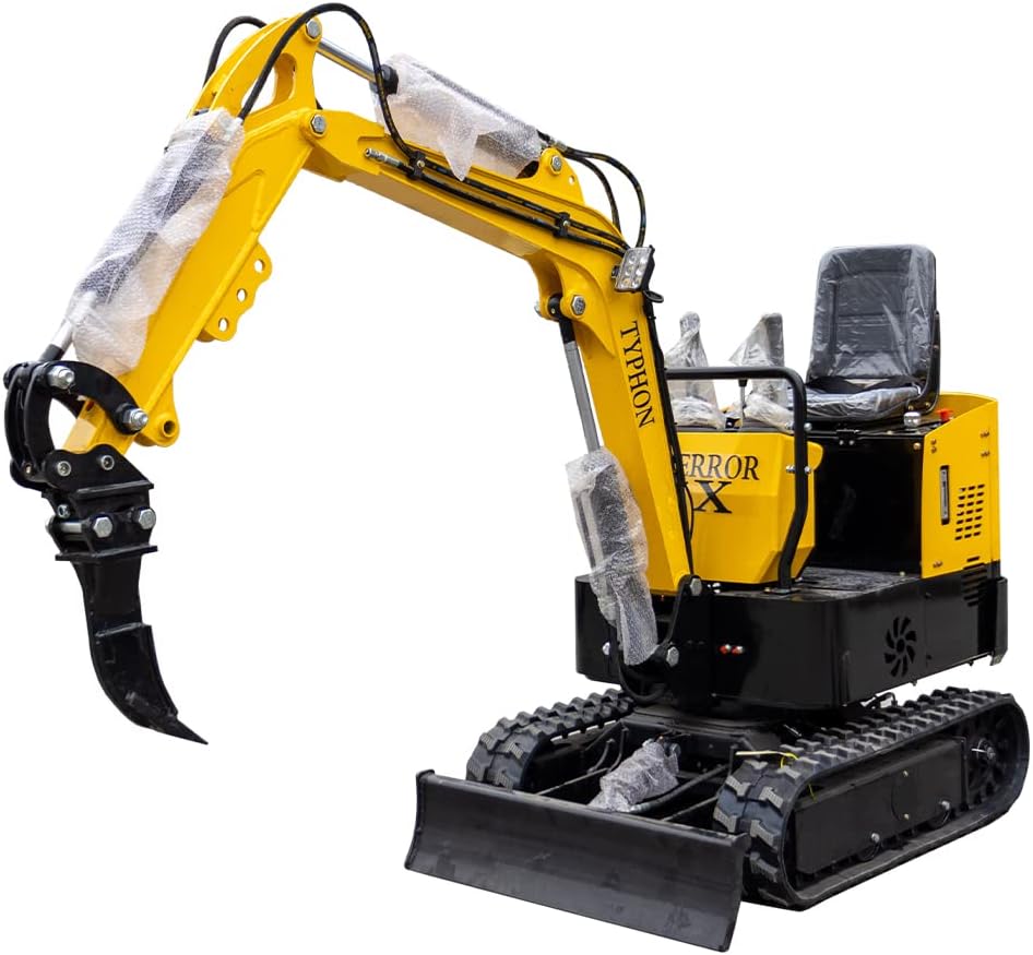 TYPHON Attachments Ripper: Attachment for Mini Excavators Machine Machinery Ripper Teeth Tooth Cut Down Trees
