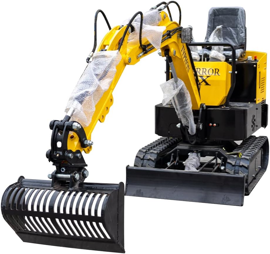 TYPHON Attachments Screening Skeleton Bucket 600mm: Attachment for TYPHON Mini Excavators Machinery Machine Digger Track Crawler Heavy Machinery
