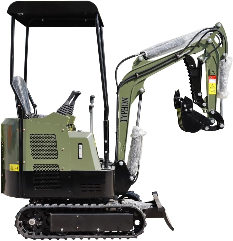 TYPHON TERROR XV STORM Mini Excavator – 1.05 Ton 13.5hp Gas Trench Digger Engine USA