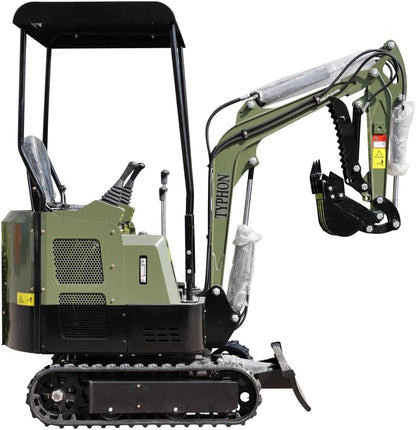 TYPHON TERROR XV STORM Mini Excavator – 1.05 Ton 13.5hp Gas Trench Digger Engine USA