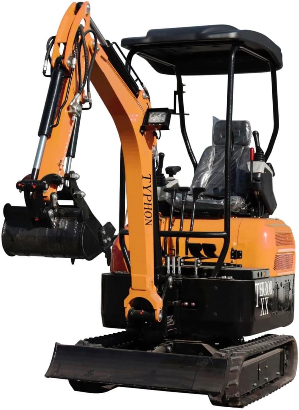 4,000 lb TYPHON Terror XX Mini Excavator Rubber Track with Kubota D902 Diesel Engine