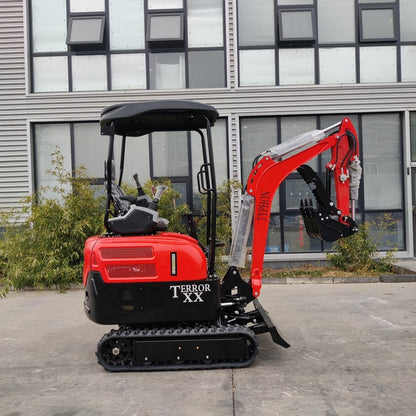 4,000 lb TYPHON Terror XX Mini Excavator Rubber Track with Kubota D902 Diesel Engine USA