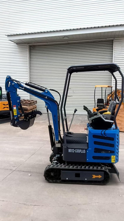 AGT MX12-C(PLUS) R 1-Ton 13.5 HP Mini Excavator With pilot system with Hydraulic Thumb