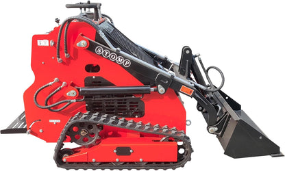 TYPHON STOMP 1,760lbs Mini Skid Steer 13.5hp Gas EPA Engine Great for Digging, Levelling, Forklift and Construction