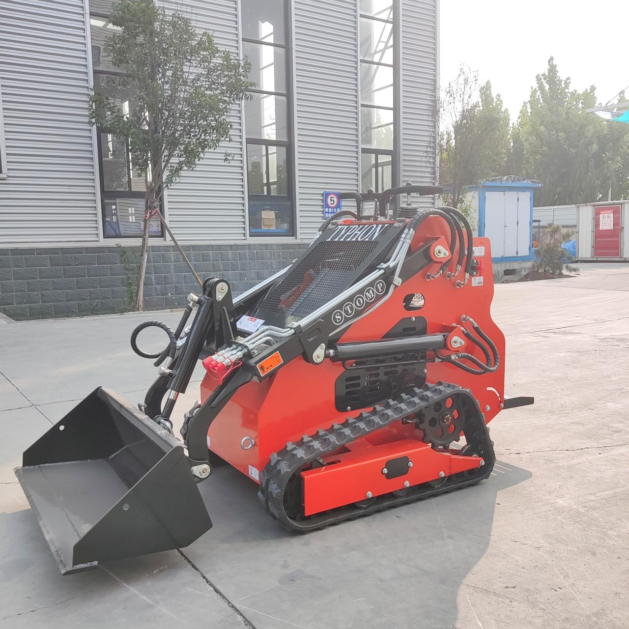 TYPHON STOMP 1,760lbs Mini Skid Steer 13.5hp Gas EPA Engine Great for Digging, Levelling, Forklift and Construction