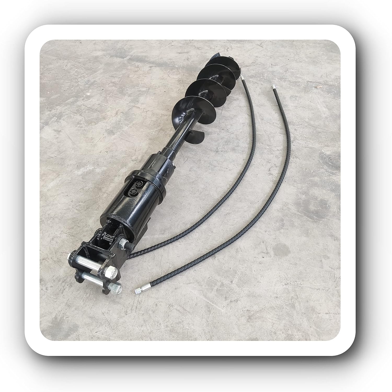 TYPHON Attachments Auger Drill Attachment for Mini Excavators Digger Track Crawler Heavy Machinery Machine