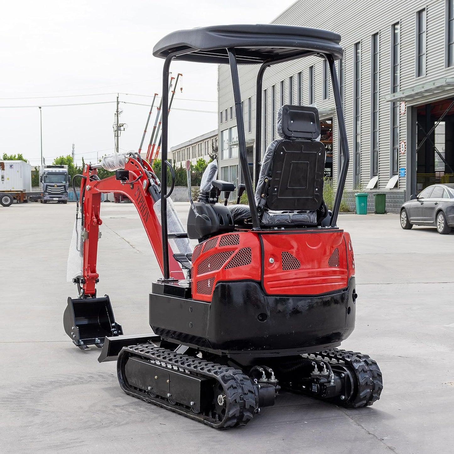 4,000 lbs Terror XVIII Mini Excavator, EPA Certified USA KUBOTA D902 Diesel Machine for Garden, Farms, Parks, Roads – Ideal for Digging, Drilling, Bull-Dozing