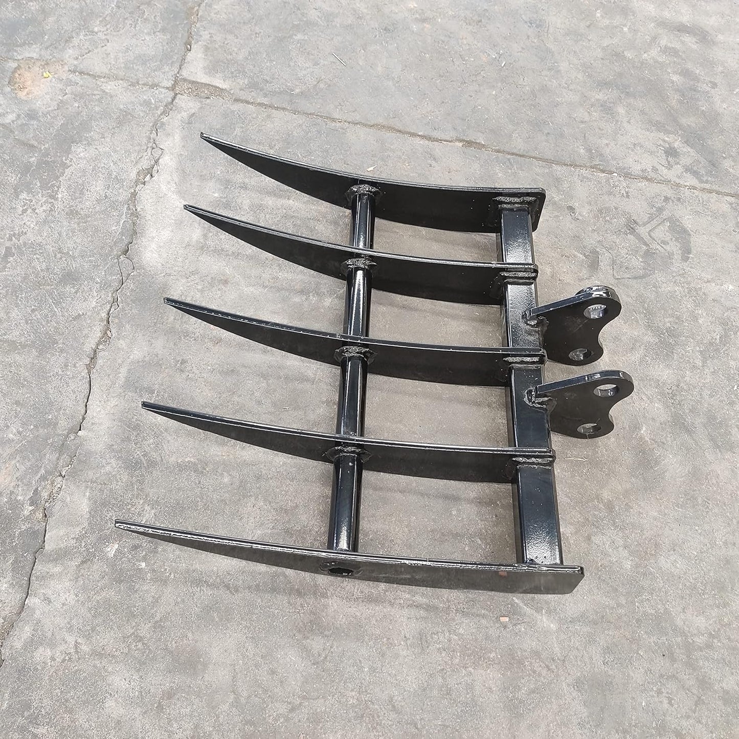 TYPHON Attachment Rake: Attachments for Mini Excavators, Used to Loosen and Remove Surface Soil Machinery Machine