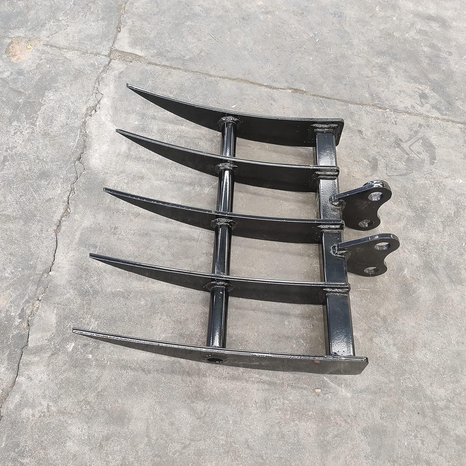 TYPHON Attachment Rake: Attachments for Mini Excavators, Used to Loosen and Remove Surface Soil Machinery Machine