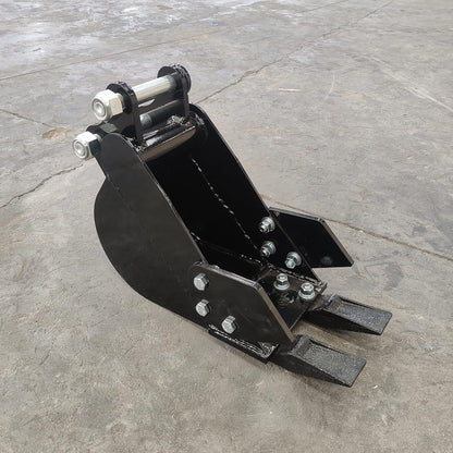 TYPHON Attachments: 200mm Narrow Bucket: Attachment for Mini Excavators Mini Excavator Machine