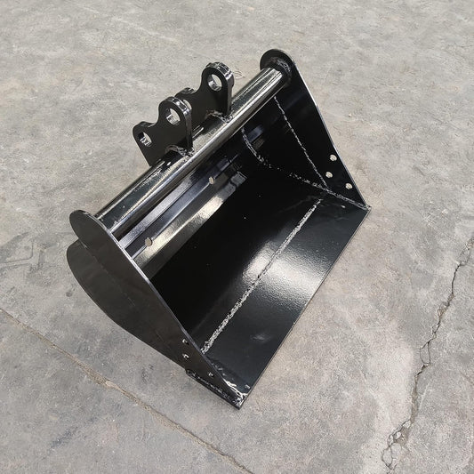 TYPHON Attachments 500mm Plain Bucket Attachment for Machinery Machine Mini Excavator Mud Buckets for Bulk Loading, Ditch Cleaning, Low Density Material Digging