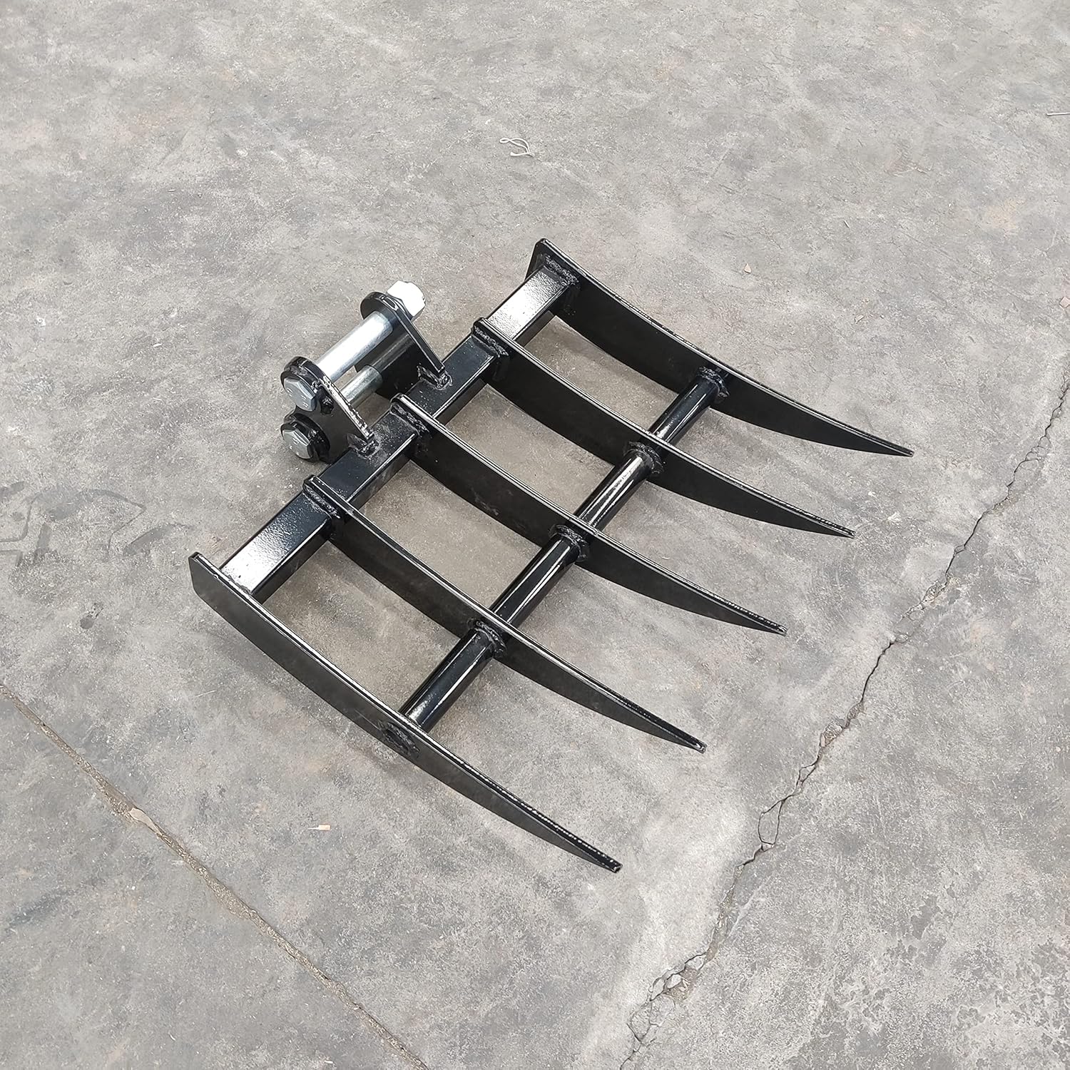 TYPHON Attachment Rake: Attachments for Mini Excavators, Used to Loosen and Remove Surface Soil Machinery Machine