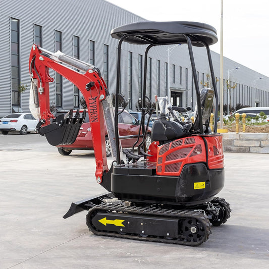 4,000 lbs Terror XVIII Mini Excavator, EPA Certified USA KUBOTA D902 Diesel Machine for Garden, Farms, Parks, Roads – Ideal for Digging, Drilling, Bull-Dozing