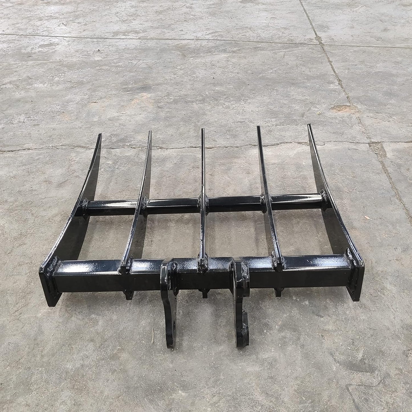 TYPHON Attachment Rake: Attachments for Mini Excavators, Used to Loosen and Remove Surface Soil Machinery Machine
