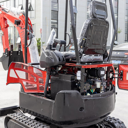 4,000 lbs Terror XVIII Mini Excavator, EPA Certified USA KUBOTA D902 Diesel Machine for Garden, Farms, Parks, Roads – Ideal for Digging, Drilling, Bull-Dozing