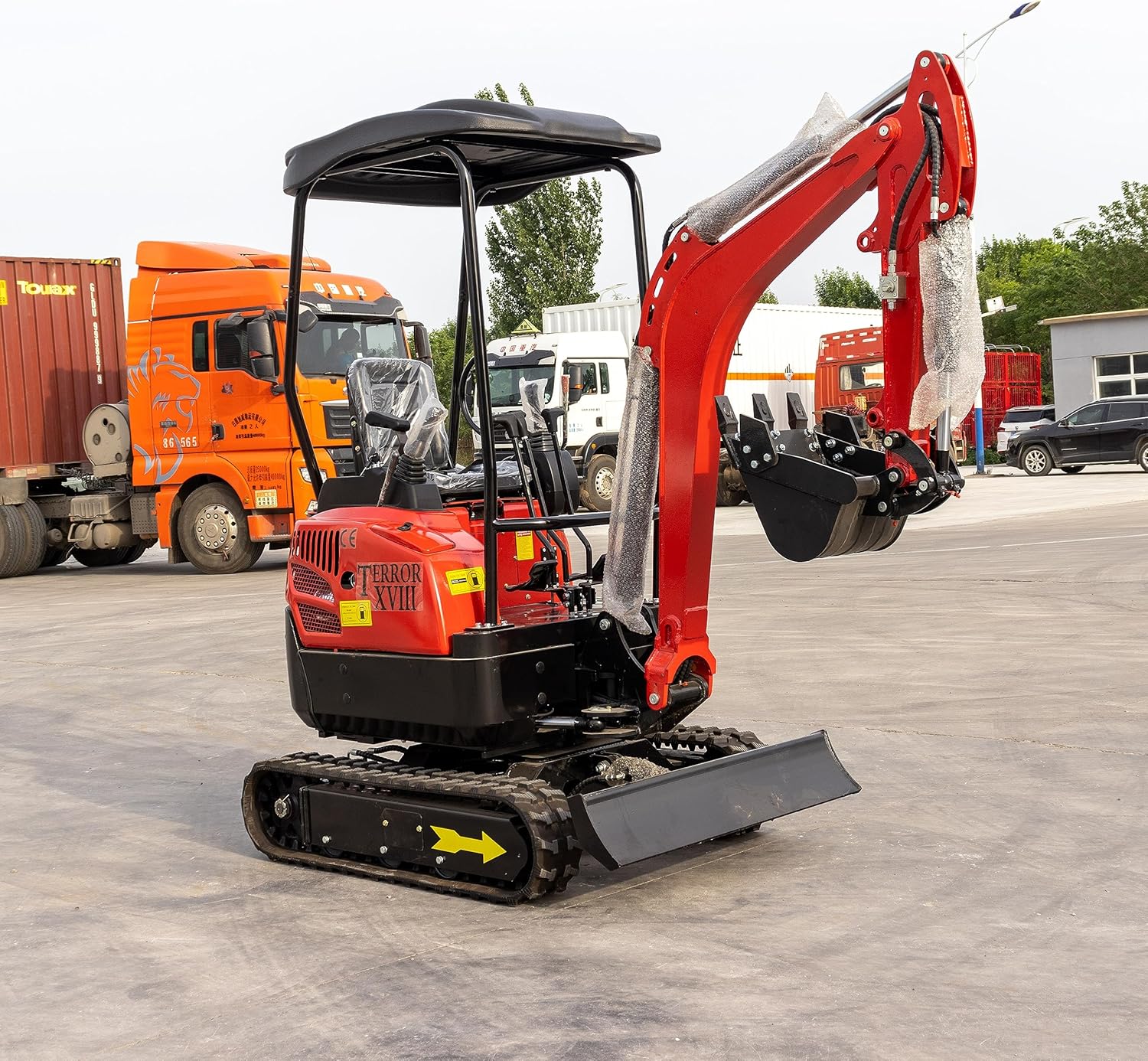 4,000 lbs Terror XVIII Mini Excavator, EPA Certified USA KUBOTA D902 Diesel Machine for Garden, Farms, Parks, Roads – Ideal for Digging, Drilling, Bull-Dozing