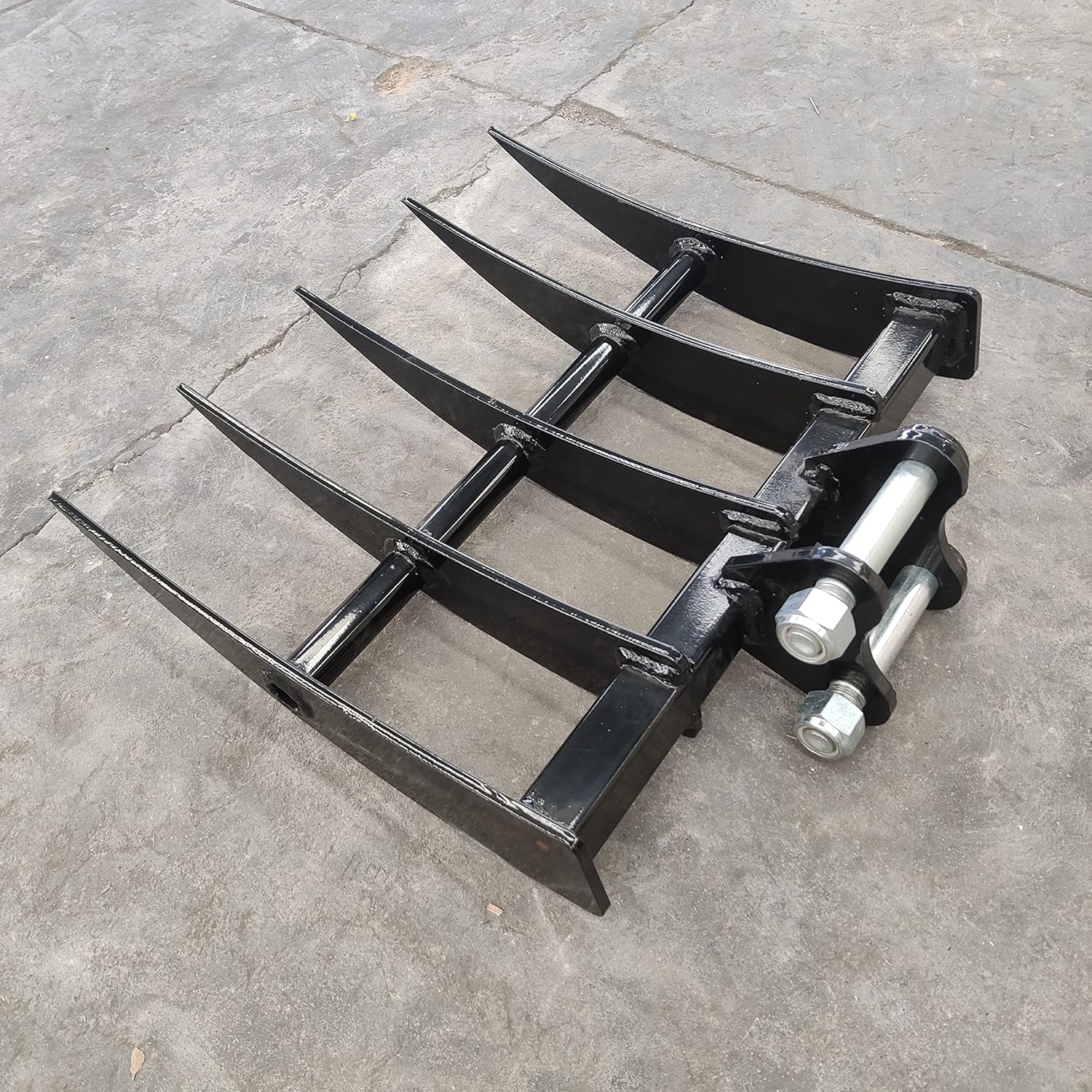 TYPHON Attachment Rake: Attachments for Mini Excavators, Used to Loosen and Remove Surface Soil Machinery Machine